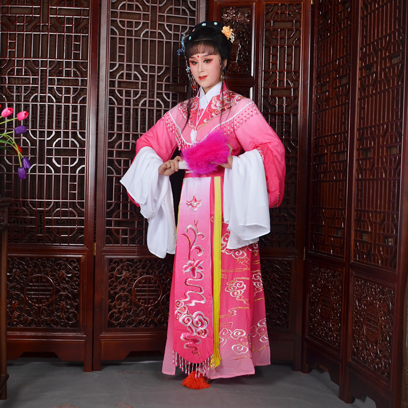 新品戏曲花旦贵妃服黄梅戏七仙女祥D云戏服越剧公主娘娘花旦服装G