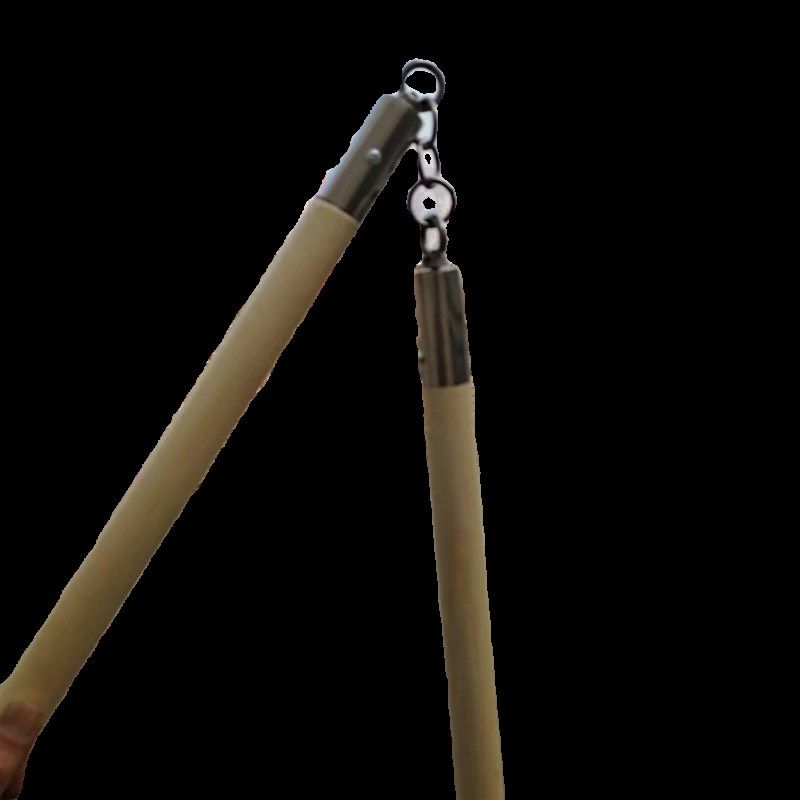 白蜡杆武术棍双手棍大小棍手工双节棍棍链枷梢子棍连枷盘龙棍