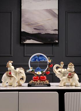 采购产品流沙绘画装饰品，大象，一切顺利，柿子乔迁礼物，搬家礼