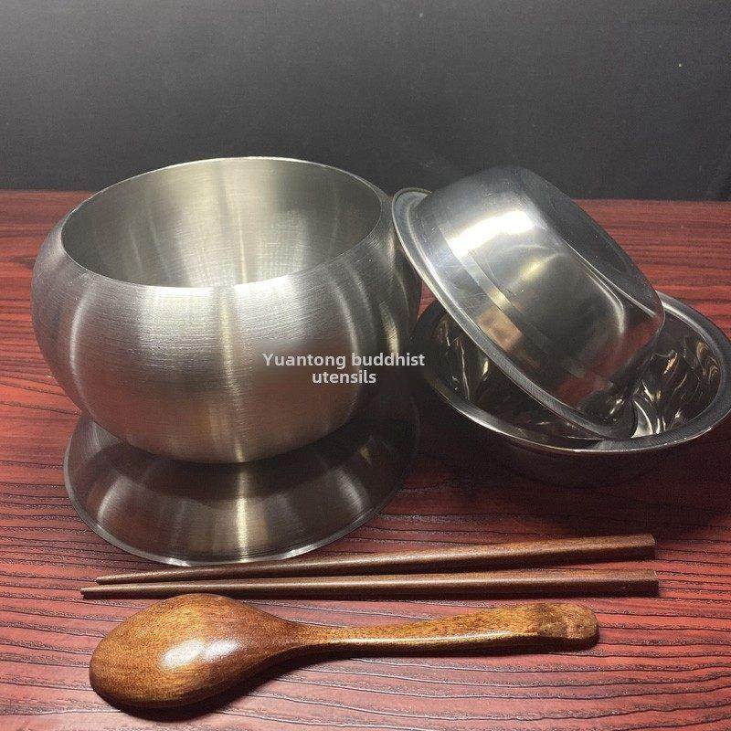 僧侣钵袋钵刷双层隔热和尚化缘碗不锈钢钵师父碗,家居饰品,装饰摆件,淘宝优惠券,粉丝福利购,淘宝优惠卷
