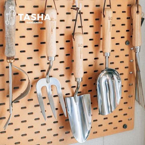 塔莎的花园种花园艺工具三件套装家用小铲子耙子易收纳种菜松土