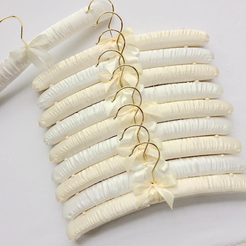 35cm无痕包布衣架布艺海绵衣服挂衣服衣架婚纱防滑衣架家用不起包