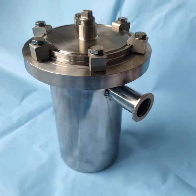 不锈钢真空实验冷阱水冷夹套双层冷却器冷井工业设备非标定制加热