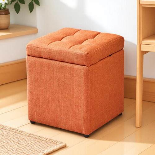 布艺换鞋收纳凳子收纳柜可坐家用门口穿鞋服装店休息试衣间沙发凳