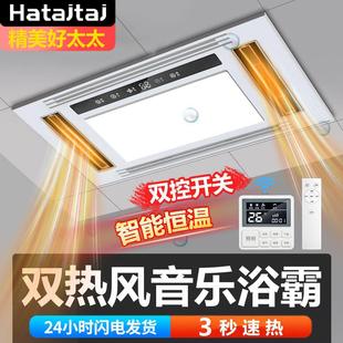浴霸集成吊顶灯排气扇照明一体卫生间浴室暖风机无线 蓝牙双取暖