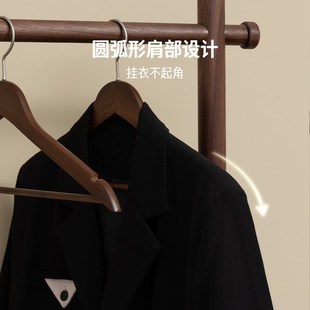 实木衣架家用挂衣防肩角卧室衣柜衣帽间收纳防滑衣撑 梵瀚