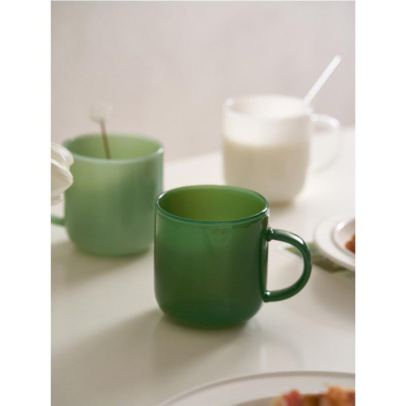 玻璃杯耐热防爆耐高温家用办公室热水杯高颜值高硼硅咖啡杯女