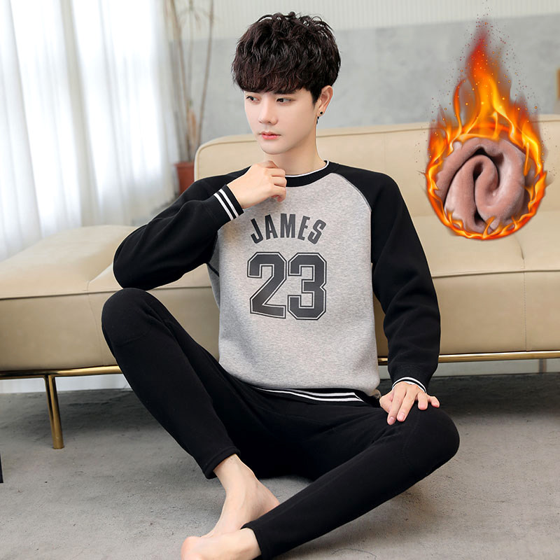 秋冬季发热衣男士套装青年学生加厚加绒打底衫秋衣卫生裤可外穿潮,女士内衣/男士内衣/家居服,保暖套装,淘宝优惠券,粉丝福利购,淘宝优惠卷