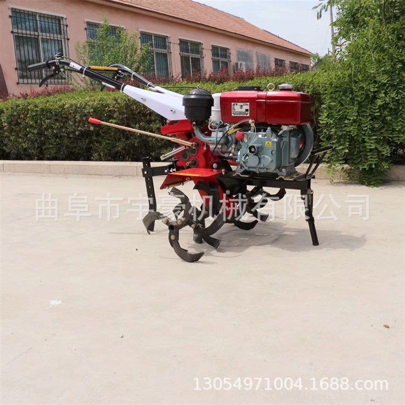 小型耕地机果园除草机旋耕用 F两驱微耕打地 农田松土机