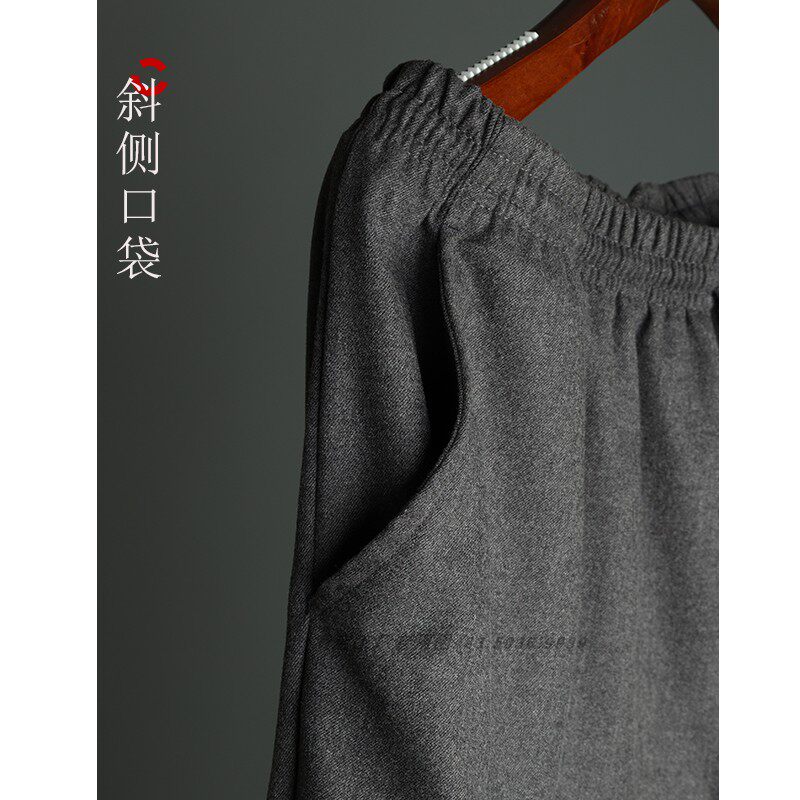 新款秋冬季短褂僧服毛呢保暖免绑腿小褂呢子加厚僧衣套装冬季僧衣