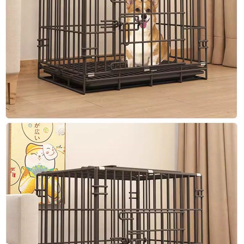 狗笼子小型犬泰迪室内家s用带厕所分离中型犬柯基S宠物狗狗笼子户