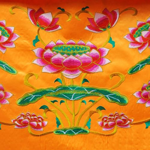 可定制绣品供桌佛台家用装饰凸字佛光普照多款莲花桌围布