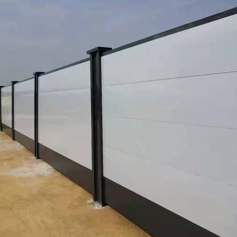 彩钢瓦围挡小草泡沫夹芯工地临时装配式铁皮围墙围蔽板施工防护栏