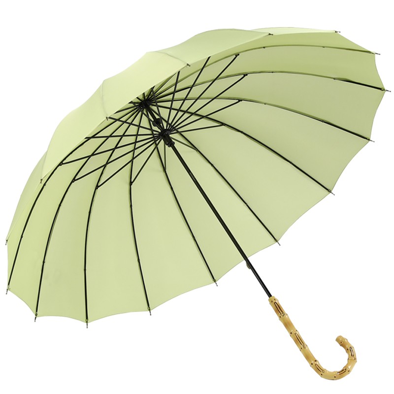 日系小清新雨伞女自动大号双人直杆伞加固防风暴雨专用加大长柄伞
