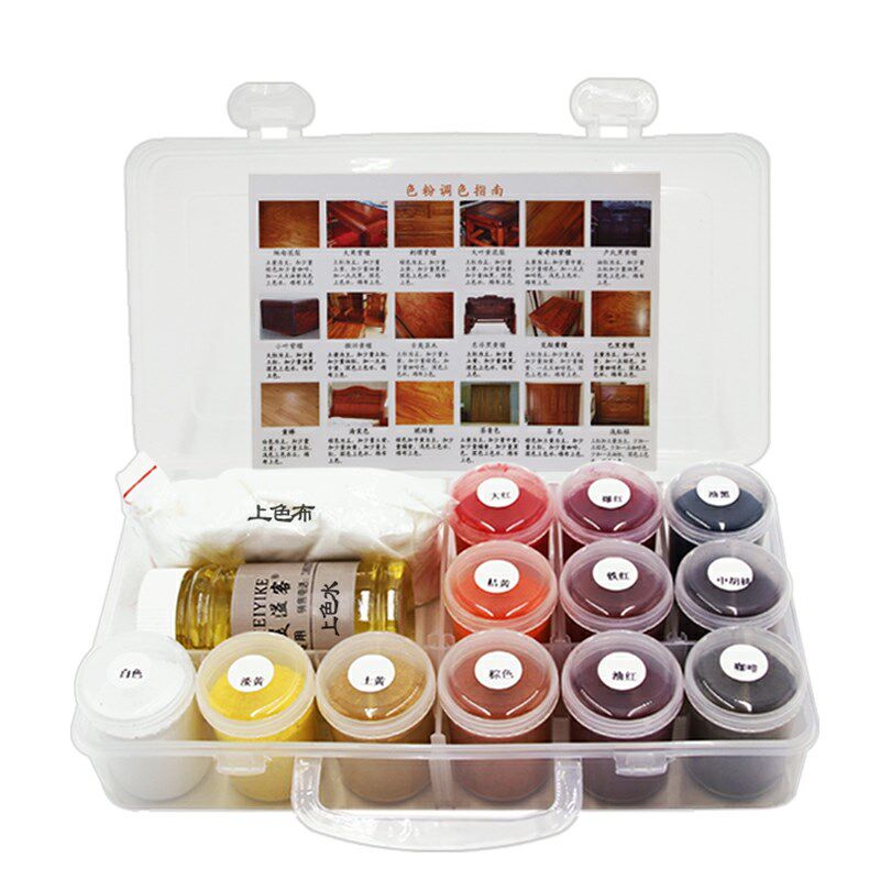 家具维修材料 色粉红木修补漆修油漆上色修补套装 颜料粉木器色粉