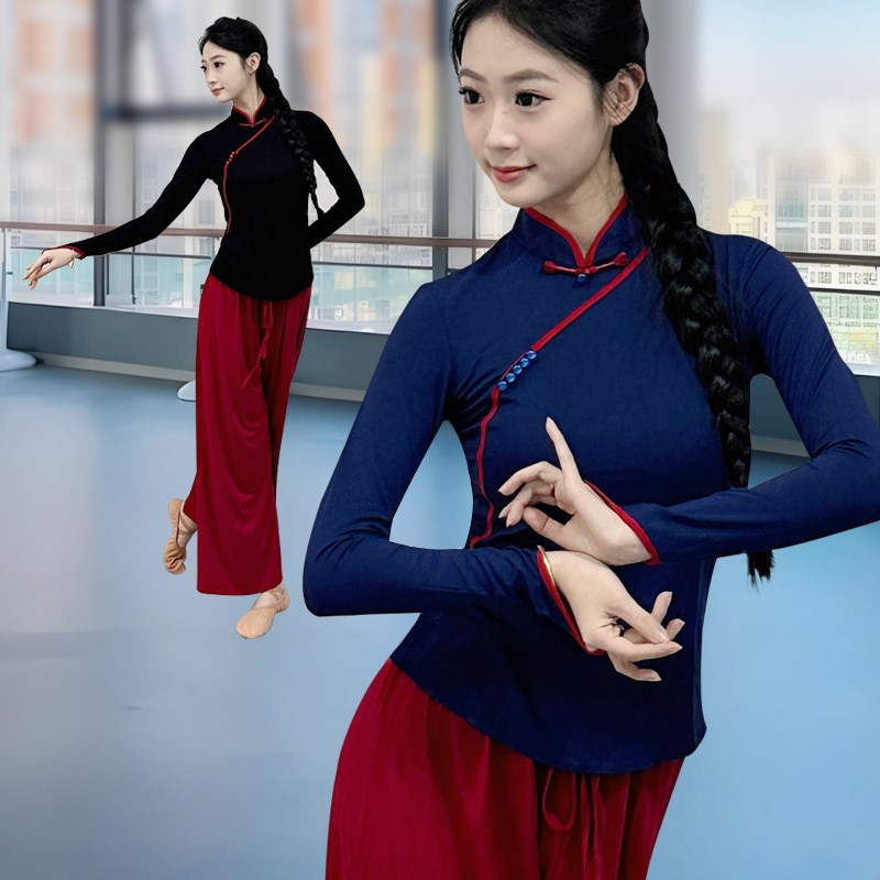 2025新款舞蹈服套装日常可穿夏季舞蹈裤形体训练S服装现代舞练功