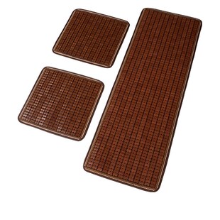 夏季凉垫沙发坐垫竹席单片夏天透气汽车座垫三片装竹子竹片降温垫