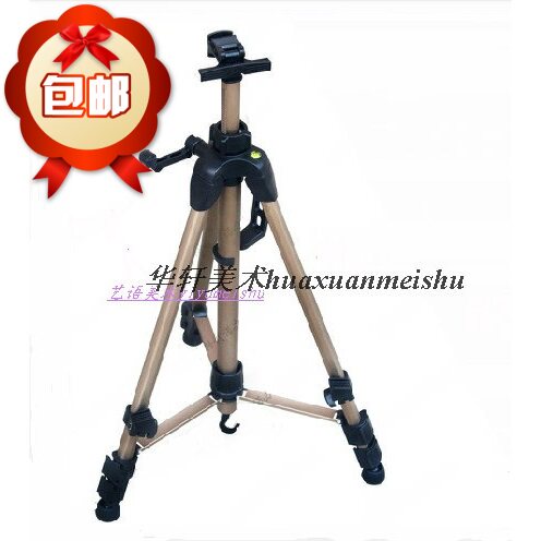 包邮 香槟色大手摇l画架 带水平仪三角架 铝合金画架 广告展示架
