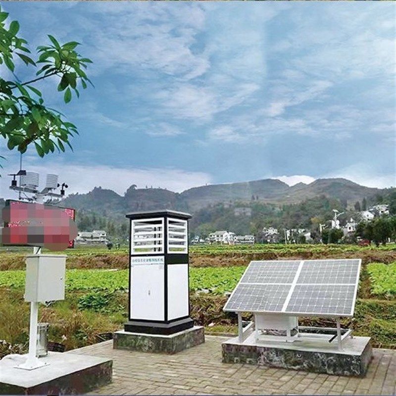 农业四情检测仪 果树幼虫害监控设备太阳能智能自动虫情监测系统