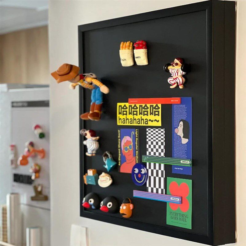 磁吸冰箱贴电表箱装饰画空气开关电闸总闸餐厅遮挡遮丑黑板挂画