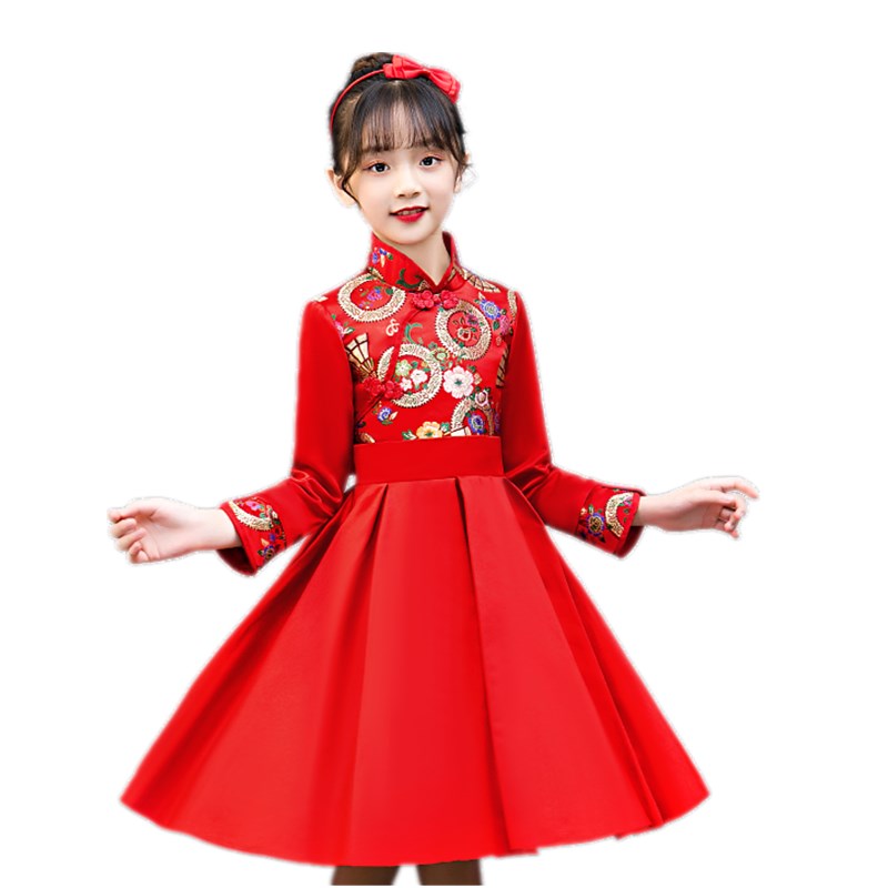 我的国我的家儿童合唱团红色演出服学生诗歌朗诵少儿口才表演服装
