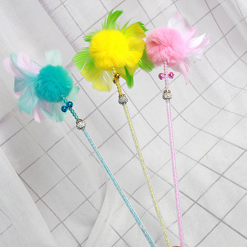 仙女逗猫棒包邮彩色羽毛铃铛逗猫杆幼猫小猫玩具球宠物猫咪用品,宠物/宠物食品及用品,逗猫棒,淘宝优惠券,粉丝福利购,淘宝优惠卷