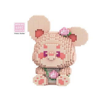 名学动物园微粒积木南波万学长积木玩具儿童益智装积木女孩玩具