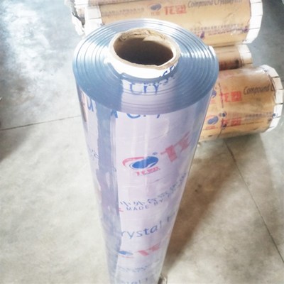 龙塑软玻璃PVC透明桌布加厚隔热防烫料胶皮防水晶版桌垫整卷