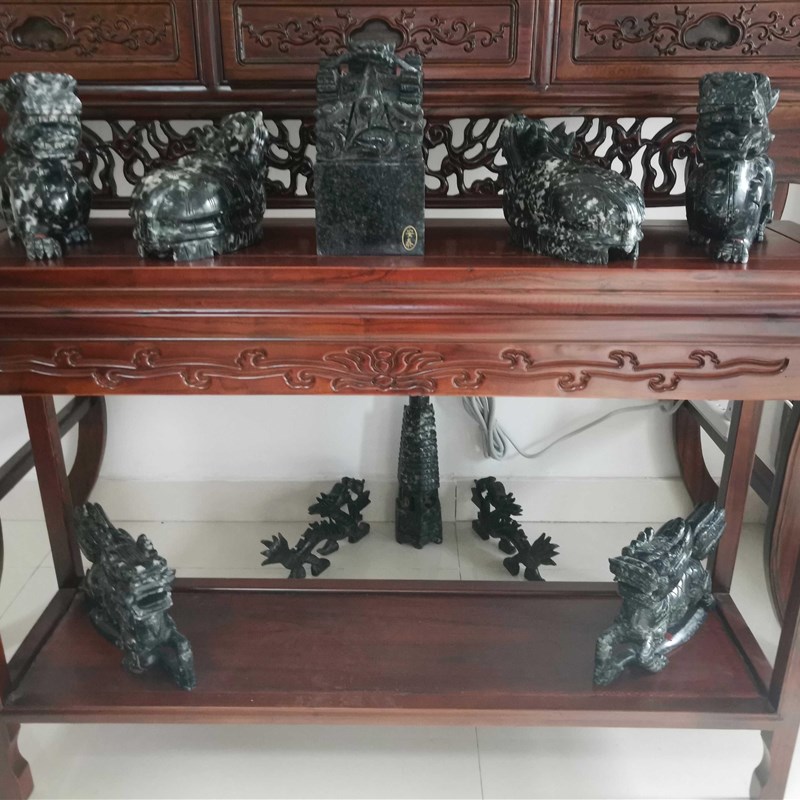 刘世存人生基i因摆件龙龟貔貅九龙印文昌塔马上封侯