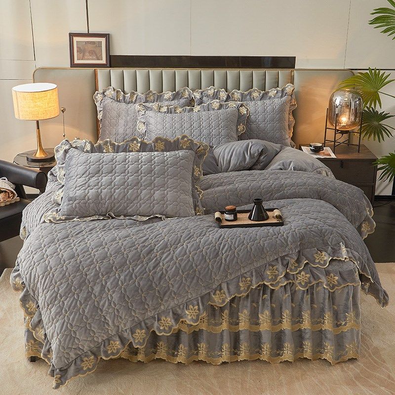 拆洗床裙四件套双面宝宝绒夹棉被套加厚A类床罩4件套可裸睡母婴级,床上用品,床品套件/四件套/多件套,淘宝优惠券,粉丝福利购,淘宝优惠卷