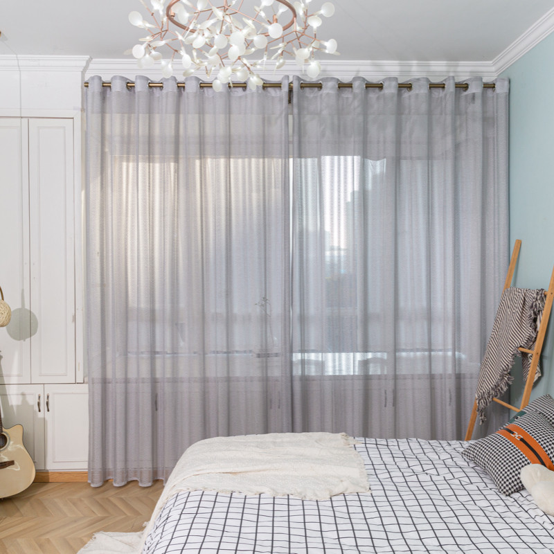 灰纱窗帘纱帘透光不透人遮光阳台飘窗纱窗纱幔魔术贴灰色窗,居家布艺,成品窗帘,淘宝优惠券,粉丝福利购,淘宝优惠卷