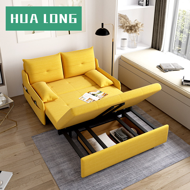懒人沙发床两用可折叠 单人小户型沙发床网红款 折叠沙发床抽拉式