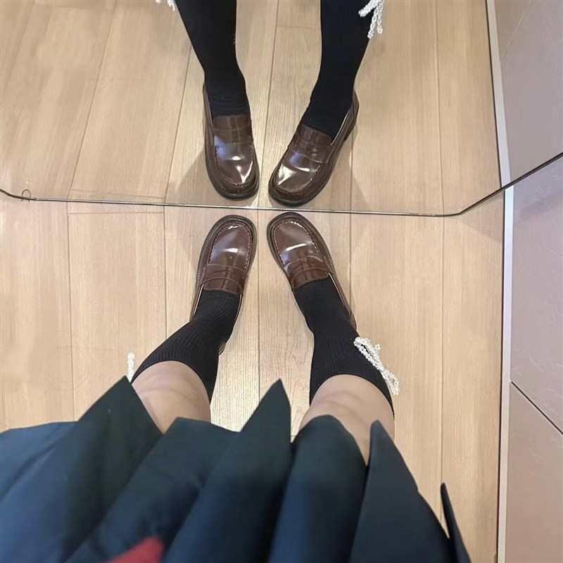 澡澡酱制服鞋小皮鞋日系女r学生低跟正统圆头jk鞋校供学院风2025