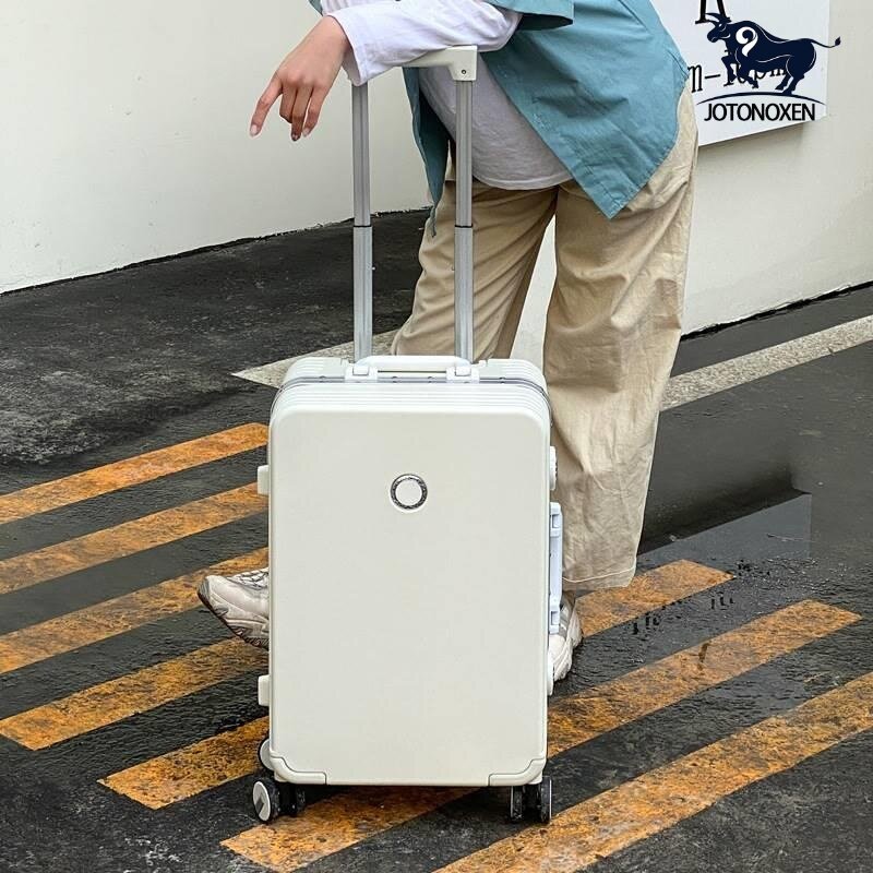 高档铝框行李箱男万向轮女旅行箱密码结婚箱子20登机拉杆箱26寸24