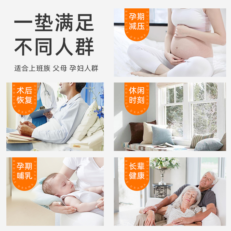 床头靠垫护腰沙发客厅靠背垫卧室大靠背床上软包靠枕宿舍学生腰枕