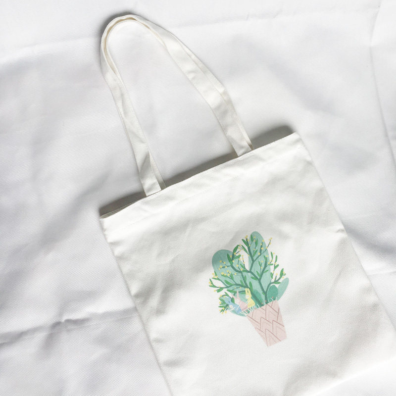小清新帆b布袋女定做手提单肩包学生韩版森系文艺印logo定制帆布
