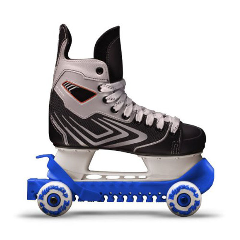 冰球轮滑刀套 冰刀鞋轮子刀套 儿童成人可调滑冰鞋刀套 带滑轮