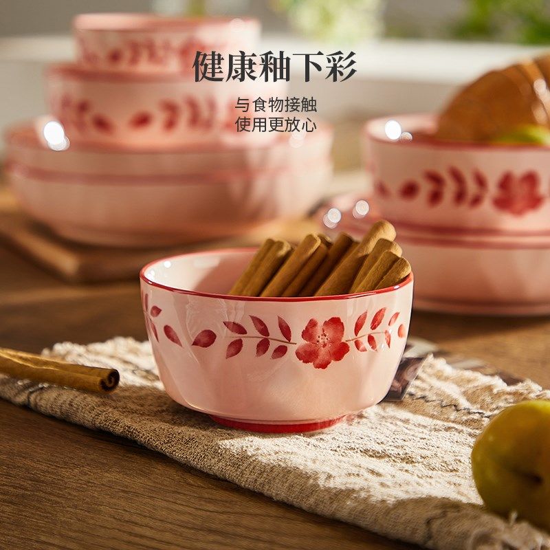 墨色陶瓷碗碟套装家用新婚礼物送新人碗筷结婚餐具乔迁之喜碗盘子