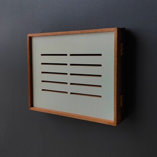 黑胡桃实木电表遮挡箱弱电配电盒多媒体wife集电箱装饰画框置物架