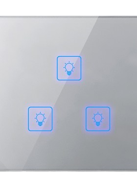 吉仕高墙壁智能触摸开关家用酒店触控式开关插座控制面板玻璃新款