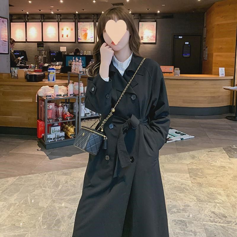新款2025春秋季新款中长款过膝大衣装洋气小个子上档次英伦风衣女,女装/女士精品,短外套,淘宝优惠券,粉丝福利购,淘宝优惠卷