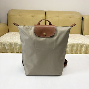 法式尼龙男女中号双肩包大容量手提折叠背包可放14寸笔记本电脑包