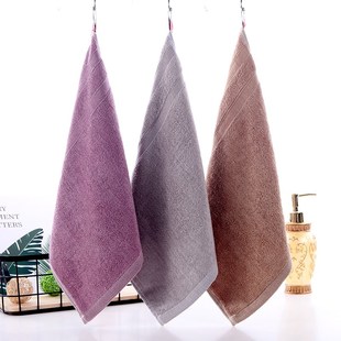 3条装竹炭竹纤维婴少儿小方巾纯棉正方形洗脸家用吸水小毛巾世贵