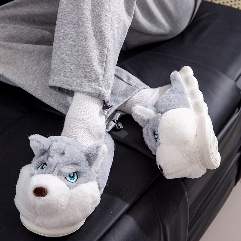 特大码拖鞋男冬季外穿室内家用大号4647加肥4849加大号5051棉拖鞋