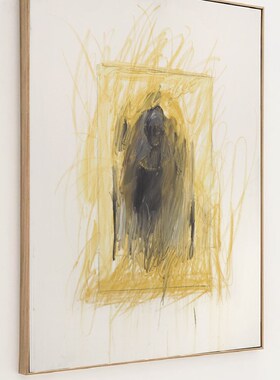 crisis art 37 艺术微喷装饰画黄色抽象挂画客厅办公室现代当代