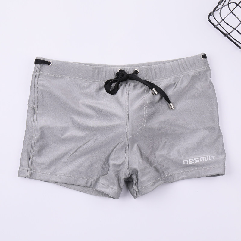 泳裤 男 平角 温泉冬泳男士泳衣 U凸护垫防尴尬 四角男海边游泳裤