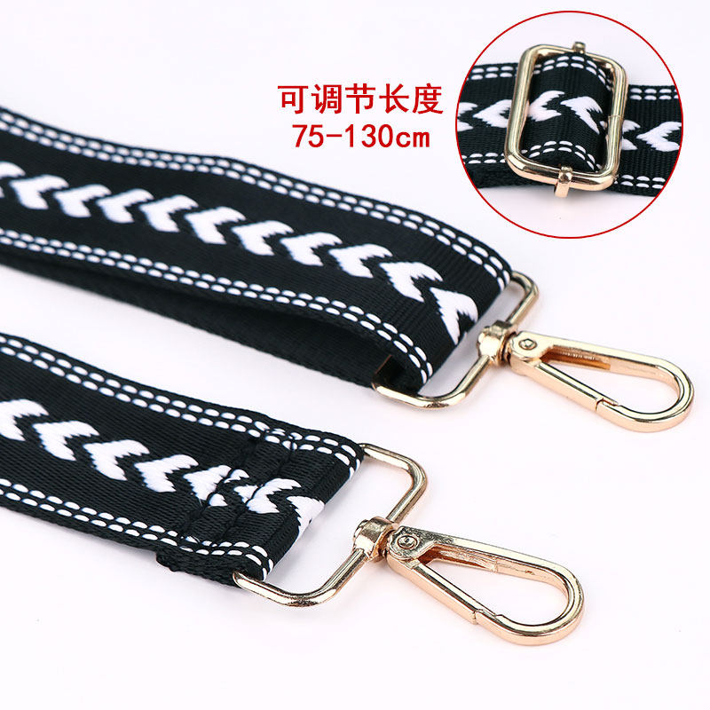 斜挎宽肩带珑黑白色龙挎包帆布麦穗手袋女条纹揹包T替换配件骧抱,服饰配件/皮带/帽子/围巾,包带,淘宝优惠券,粉丝福利购,淘宝优惠卷