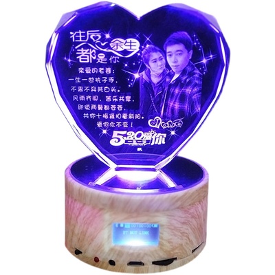 结婚纪念日e礼物一周年送老婆老公新人新婚闺蜜朋友定制浪漫圣诞