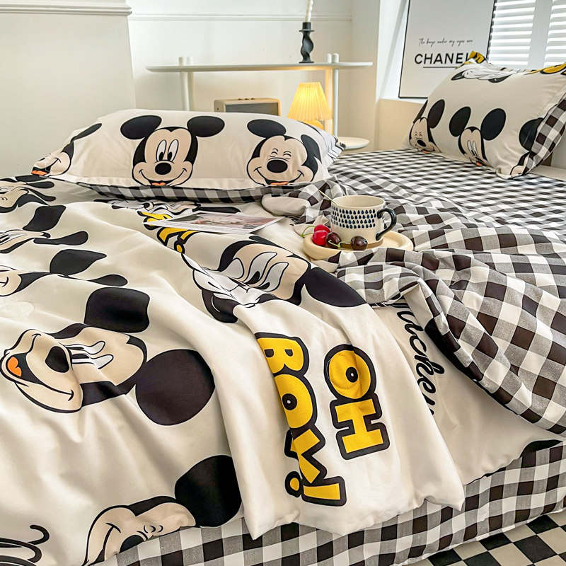卡通空调被三件套全棉纯棉夏凉被床单四件套学生宿舍夏被薄款单人,床上用品,化纤被,淘宝优惠券,粉丝福利购,淘宝优惠卷