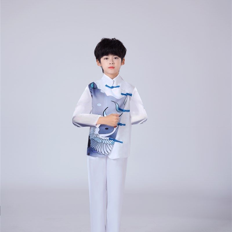 六一儿童古筝演出服小学生朗诵大合唱团表演服男女中国风国学汉服